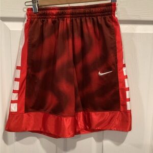 Boys Nike Red and White Sports Shorts